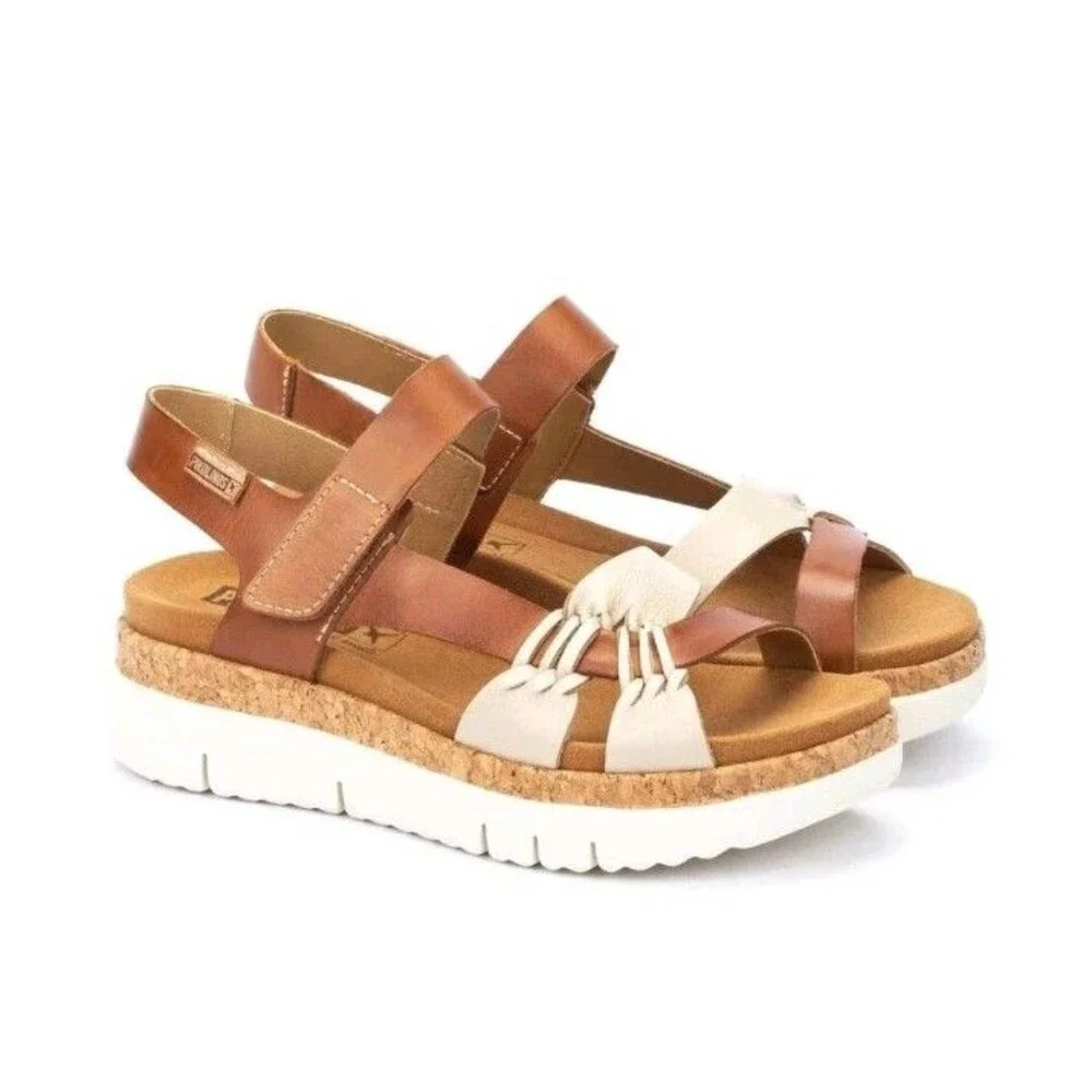 PIKOLINOS Palma Leather Sandals Women's Size 41 (US 10-10.5) Wedge W4N-0968C1